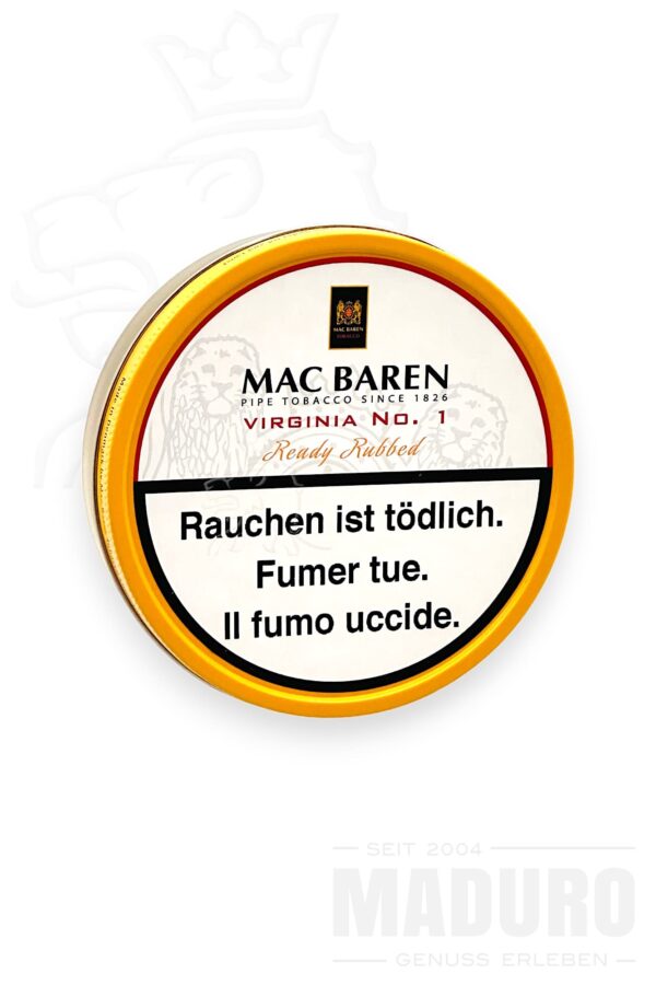 Pfeifentabak Mac Baren Virginia No1 Ready Rubbed