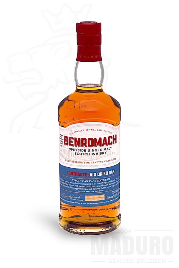 whisky-benromach-air-dried-oak-contrasts-scotch-maduro