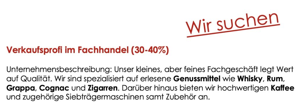 Stelle-Verkauf-Maduro-Olten