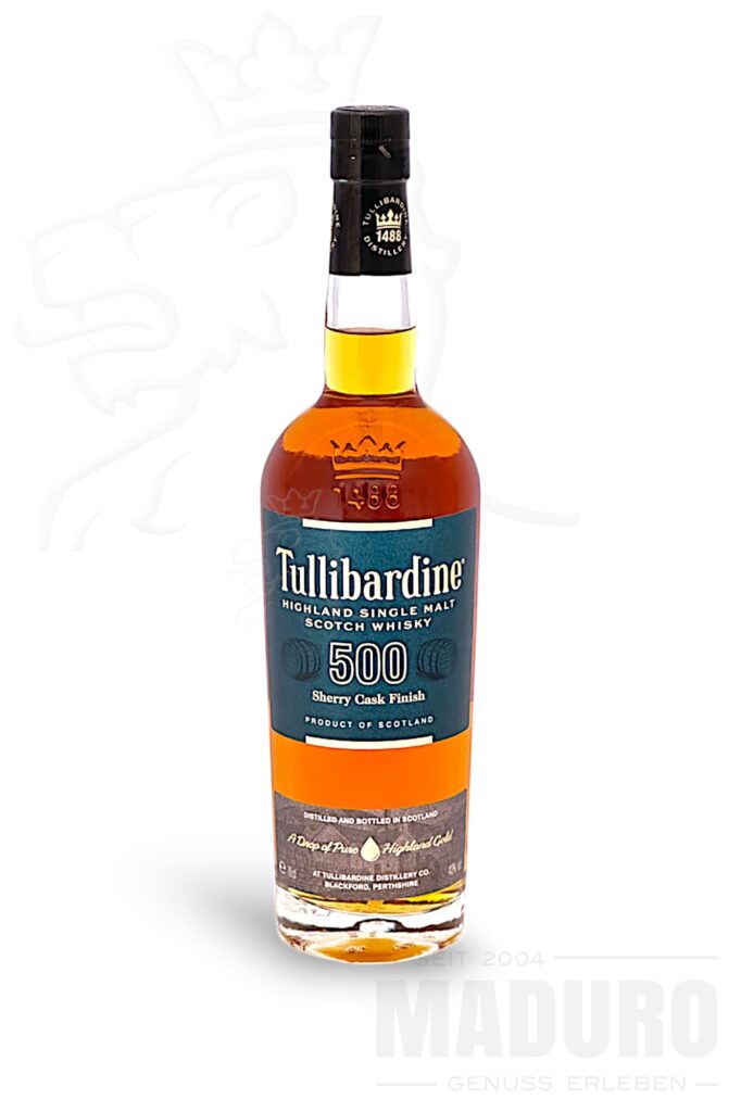 whisky-tullibardine-500-sherry-cask-finish-scotch-maduro